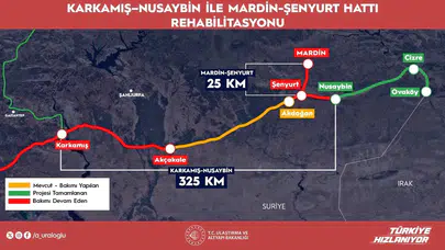 Karkamış Nusaybin demir yolu hattı açıldı mı? Bakan Uraloğlu açıkladı