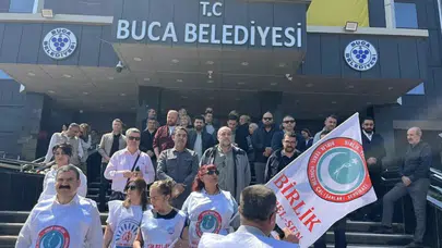 İzmir’de belediye çalışanlarından protesto: Memurlar iş bıraktı