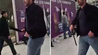 Ege Üniversitesi karıştı! Palalı saldırgan kamerada