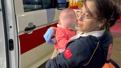Elektrikli ısıtıcı yangına sebep oldu: Anne ve bebek hastaneye kaldırıldı