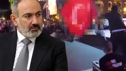 Ermenistan'da bayrağımıza alçak saldırı! Paşinyan'dan açıklama var