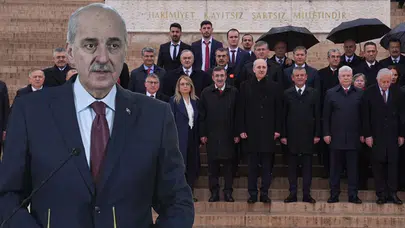 Devlet erkanı Anıtkabir'i ziyaret etti