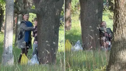 Ukrayna’da savaş sürerken yürek burkan görüntü