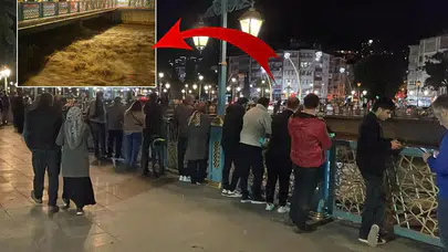 Tokat’ta Yeşilırmak taştı: Köprü çevresinde tehlikeli görüntüler oluştu