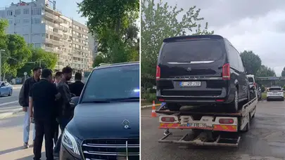 Parti logolu aparatla plaka kapatıldı, yetkisiz çakarlı araca 313 bin TL ceza