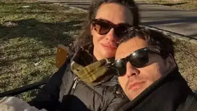 Birce Akalay ile Hakan Kurtaş davette aşk dolu pozlar verdi