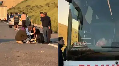 Yolcu otobüsünde can pazarı! Muavin kopan kapıdan aşağı uçtu