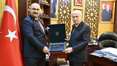 MHP lideri Bahçeli Kerkük Valisi Muhammed Seman Ağa’yı kabul etti