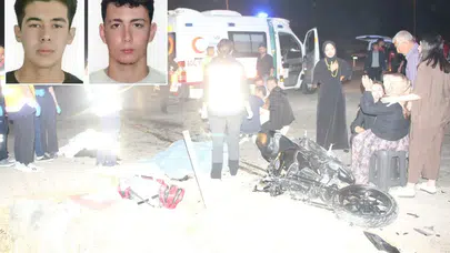 Çöp kamyonuyla çarpışan motosikletteki 2 genç yaşamını yitirdi