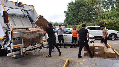 Antalya’ya gelen otobüsün bagajında bulundu, yaklaşık 1 ton ürün imha edildi