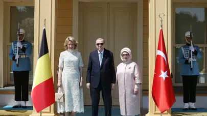 Cumhurbaşkanı Erdoğan, Belçika Kraliçesi Mathilde’yi kabul etti