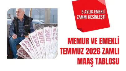 5 aylık zam oranı netleşti! Temmuzda emekli ve memur maaşları ne kadar artacak?
