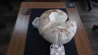 Erzincan’da bulunan 5 kiloluk dev mantar görenleri hayrete düşürdü