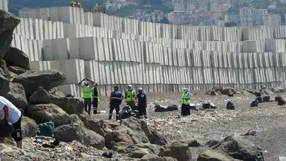 Faroz Limanı'ndaki dev bloklar dikkat çekiyor: Görüntü Çin Seddi'ni andırdı