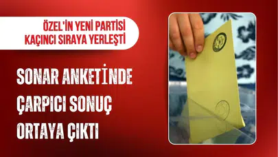 SONAR anketinde dikkat çeken sonuç: Özgür Özel’in yeni parti senaryosu ilk sırada