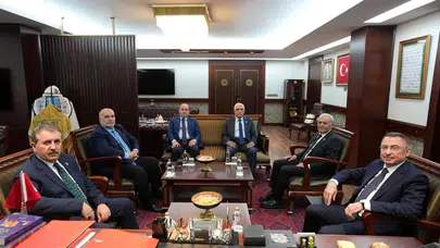 Fuat Oktay'dan BBP lideri Destici'ye ziyaret