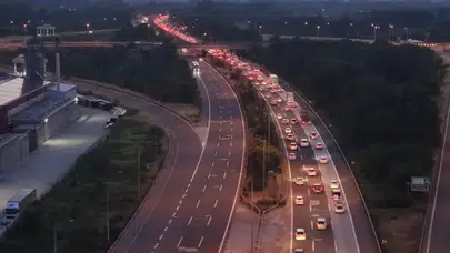 Bayram dönüşü çilesi sürüyor: Düzce geçişinde trafik durma noktasına geldi