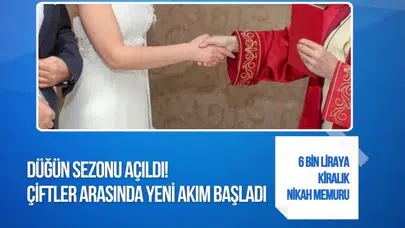 Düğün sektöründe yeni trend: Sembolik nikah törenlerine ilgi artıyor