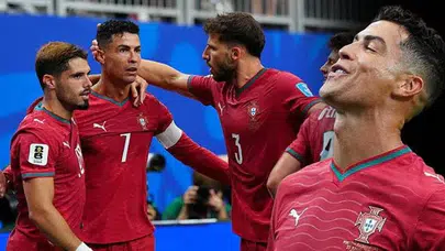 Portekiz Özbekistan maç özeti 5-1 Ronaldo 2 golle yıldızlaştı