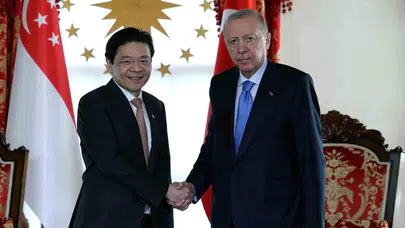 Cumhurbaşkanı Erdoğan, Singapur Başbakanı Wong'u kabul etti