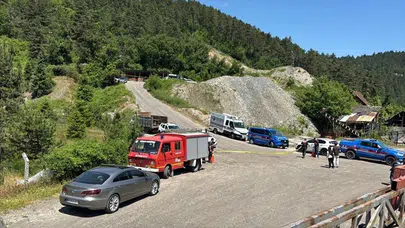 Bolu'da maden ocağında göçük: Bir işçi için kurtarma çalışması başlatıldı