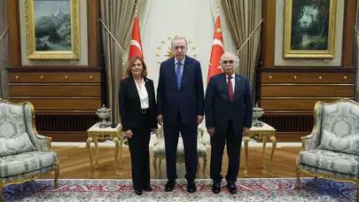 Cumhurbaşkanı Erdoğan, Huertas ile Beştepe'de bir araya geldi