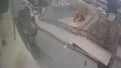 Rize'de yol çöktü: İki bina tedbir amaçlı tahliye edildi