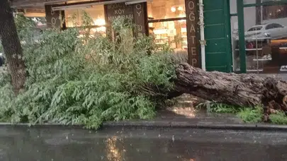 Kars'ta sağanak ve fırtına hayatı olumsuz etkiledi