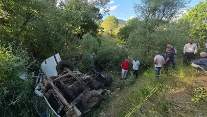 Bingöl'de kamyonet uçuruma yuvarlandı: 3 kişi yaşamını yitirdi