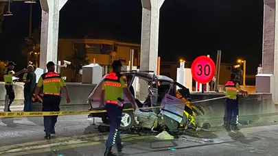 TAG Otoyolu'nda feci kaza! Gişelerde beton bariyere çarpan sürücü hayatını kaybetti