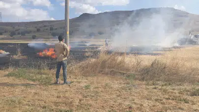 Çankırı'da arazi yangını çıktı: 650 dekar alan zarar gördü
