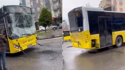 Sancaktepe'de İett otobüsleri çarpıştı, 5 araçlı zincirleme kazada 5 kişi yaralandı