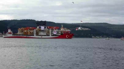 12 bin metre kapasiteli Yıldırım Sondaj Gemisi Karadeniz yolunda