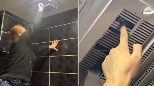 Esenyurt’ta iş yerinin tuvaletinde gizli kamera bulundu