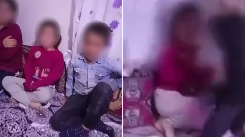Böyle baba olmaz olsun! Çocuklarını sıraya dizip işkence etti