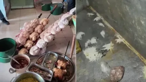 Leş kokusu gelen dönercide mide bulandıran görüntüler ortaya çıktı