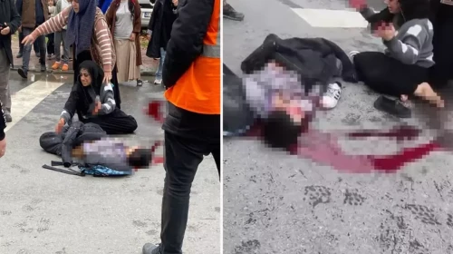 Günün en acı görüntüsü: Çaresizce evladının başında bekledi