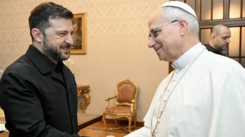 Zelenskiy ile Papa 14. Leo barış için Vatikan'da bir araya geldi