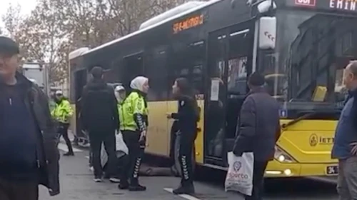 Fatih'te İETT otobüsü yayaya çarptı
