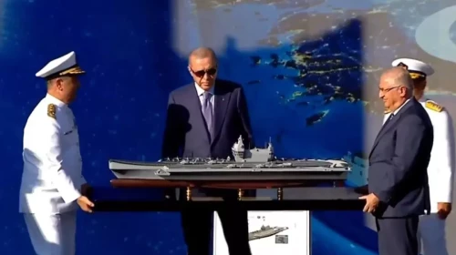 TEKNOFEST'te tartışma yaratan görüntü!