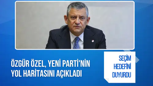 Özgür Özel, Yeni Parti'nin yol haritasını açıkladı: Kurultay ve seçim hedefini duyurdu