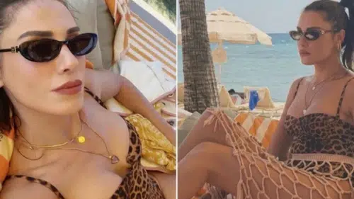 Şükran Ovalı'nın tatil pozları sosyal medyada ilgi gördü