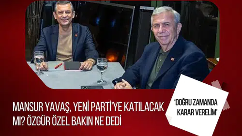 Özgür Özel'den Mansur Yavaş açıklaması: "Doğru zamanı bekliyoruz"