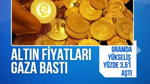 Altın bir anda gaza bastı! Gram altın 6 bin 915 lirayı gördü