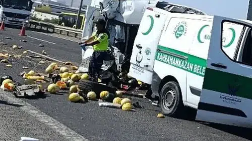 Ankara'da kamyonet kazası: 1 kişi hayatını kaybetti