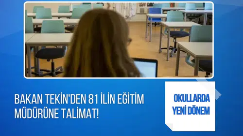 Bakan Tekin’den 81 ilin eğitim müdürüne talimat: Aile Okulu ve Ebeveyn Okulu’na öncelik verilecek