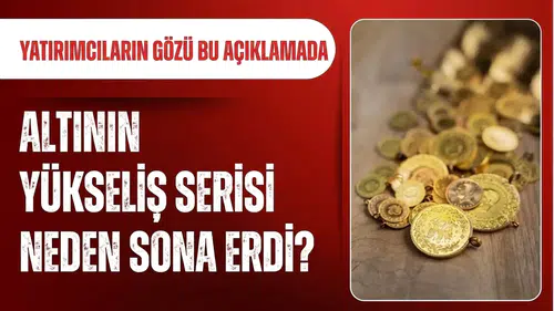 Altın fiyatlarında sert hareket! Haftalık yükseliş serisi sona erdi