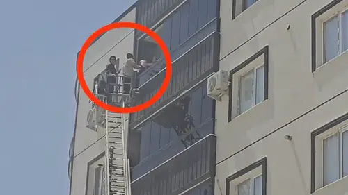 Mardin'de apartman yangını: 3 kişi dumandan etkilendi