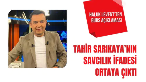 Tahir Sarıkaya'nın savcılık ifadesi ortaya çıktı