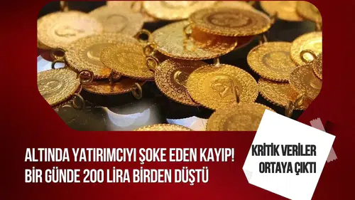 Altın fiyatlarında sert düşüş: Gram altın zirveden yaklaşık 200 lira geriledi